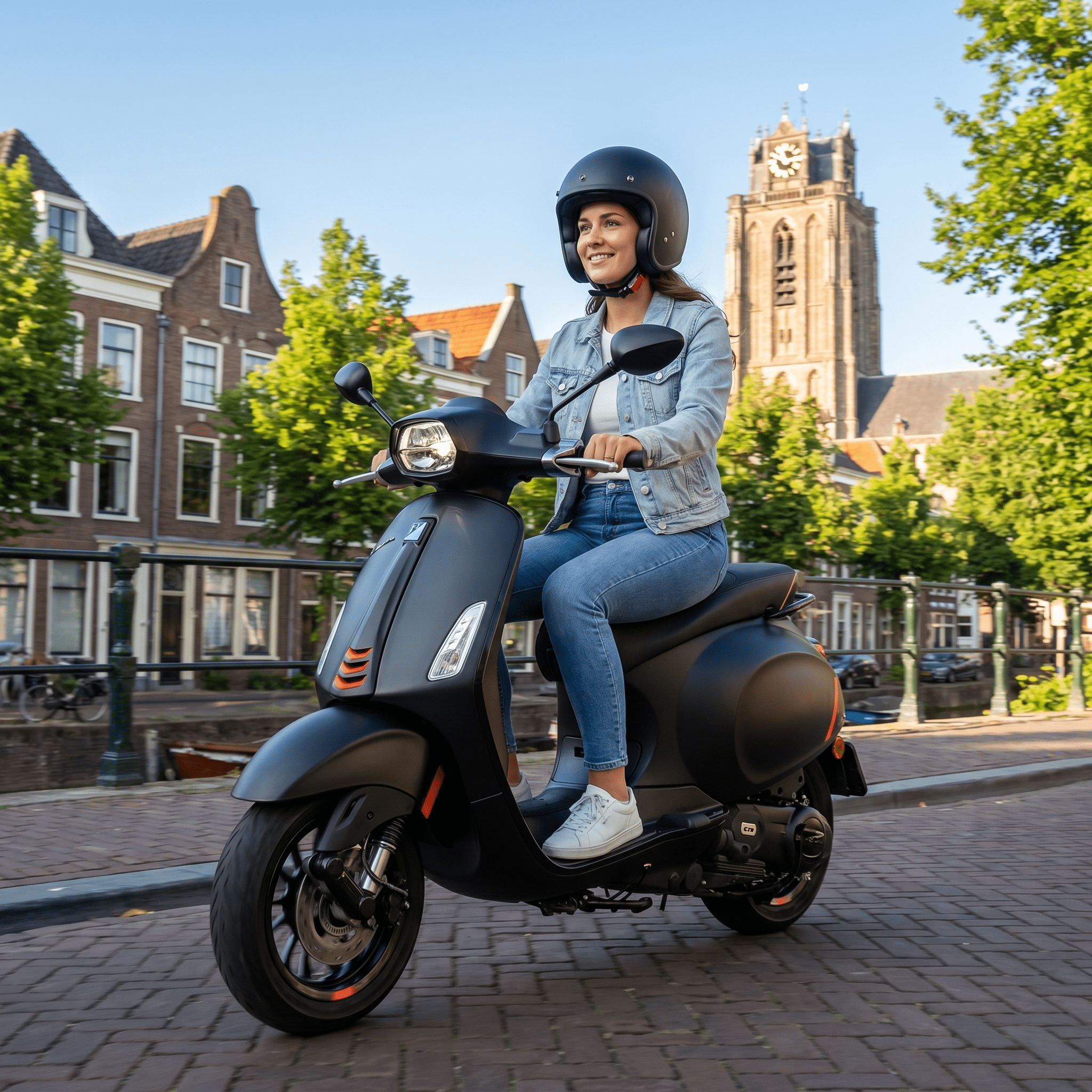 Vespa Sprint S Matzwart - Voordeelscooters.nl