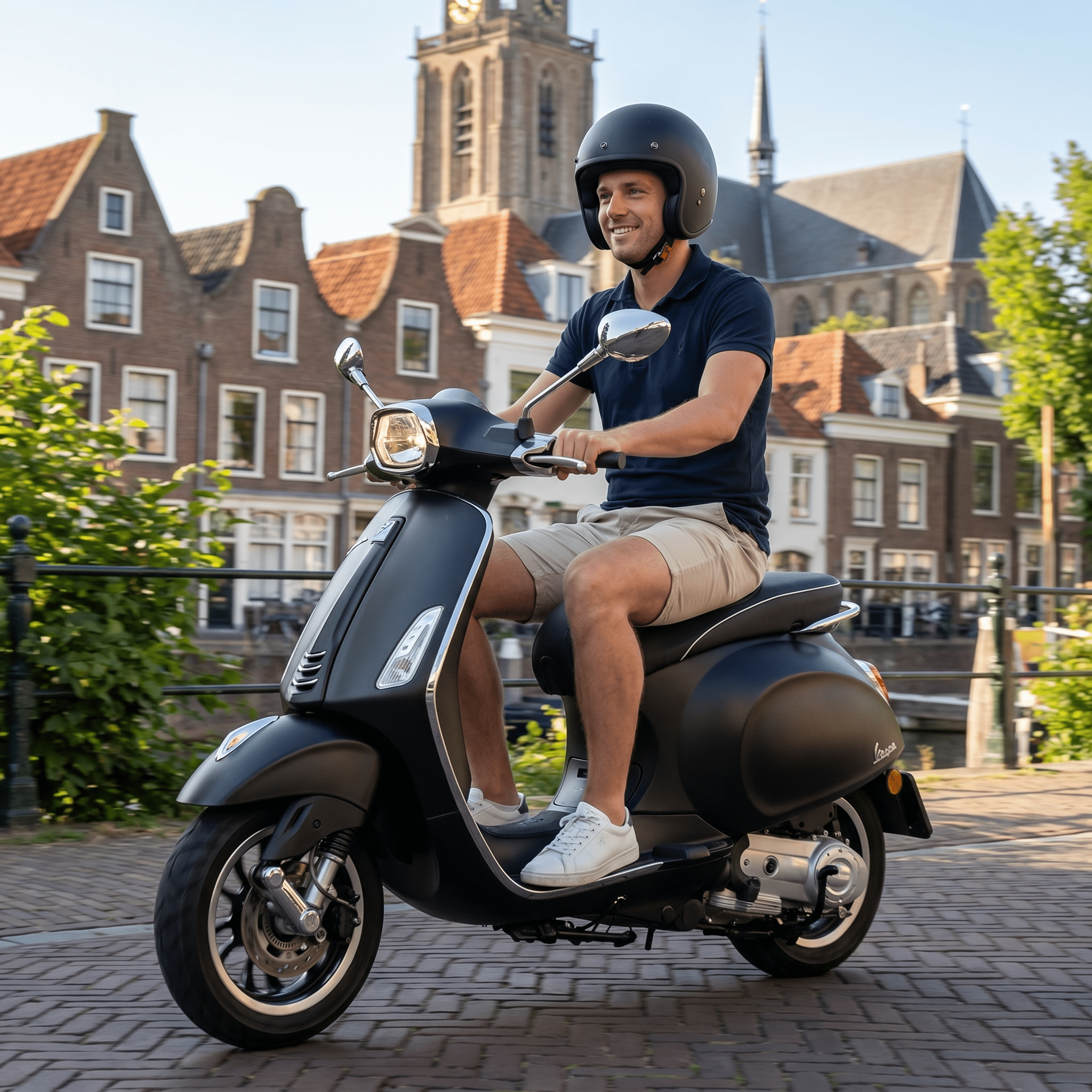 Vespa Sprint Zwart - Voordeelscooters.nl