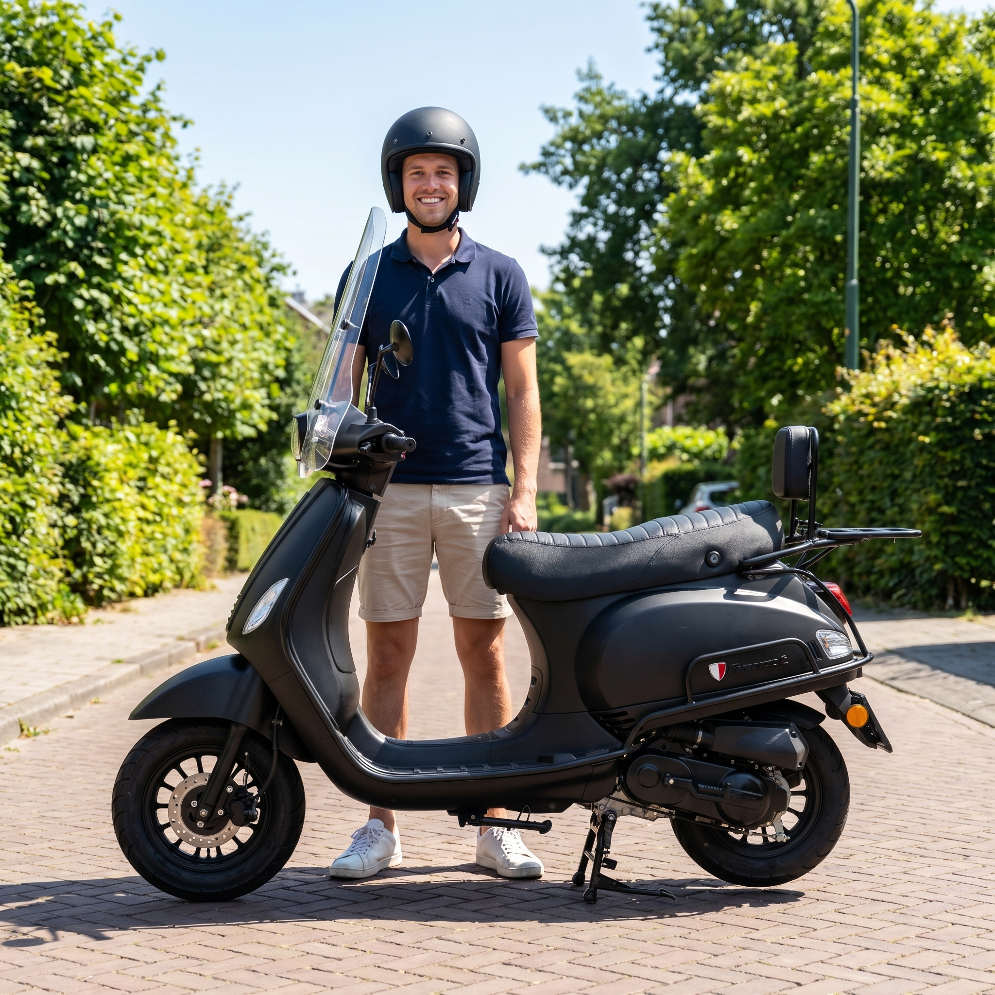 Senzo RivaLux S Special Matzwart - Voordeelscooters.nl