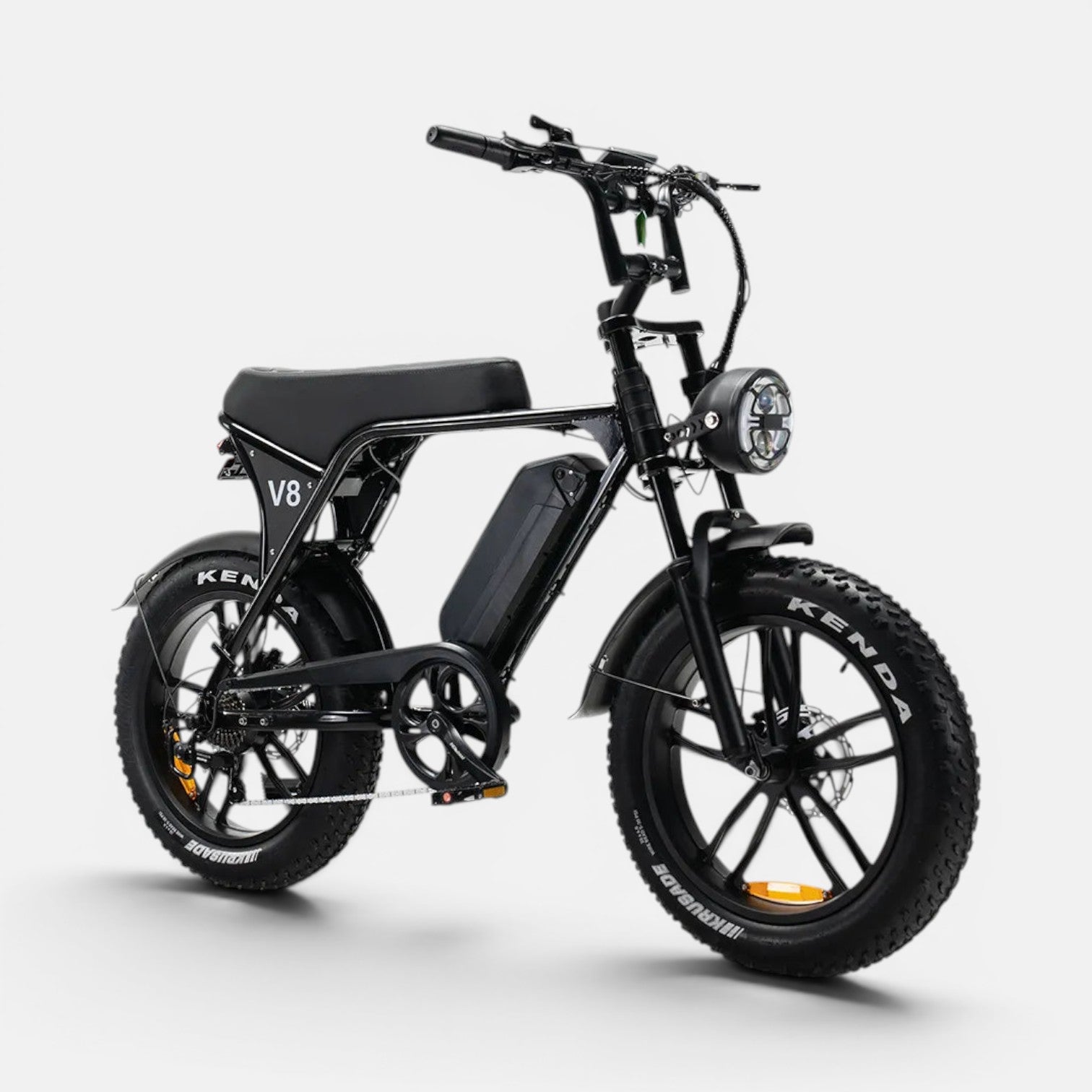 Ouxi V8/C80 Fatbike Zwart Hydraulische Remmen - Voordeelscooters.nl