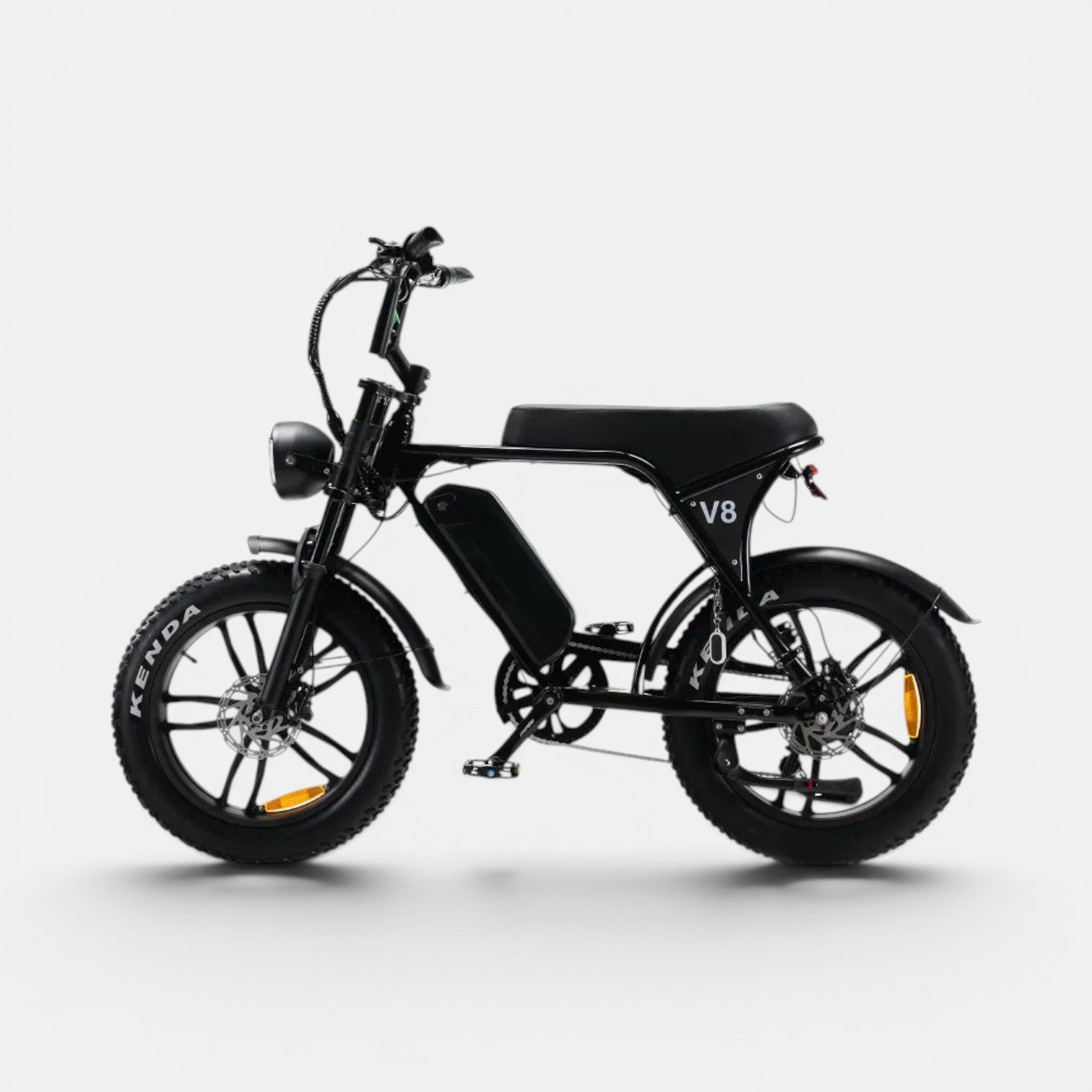 Ouxi V8/C80 Fatbike Zwart Hydraulische Remmen - Voordeelscooters.nl