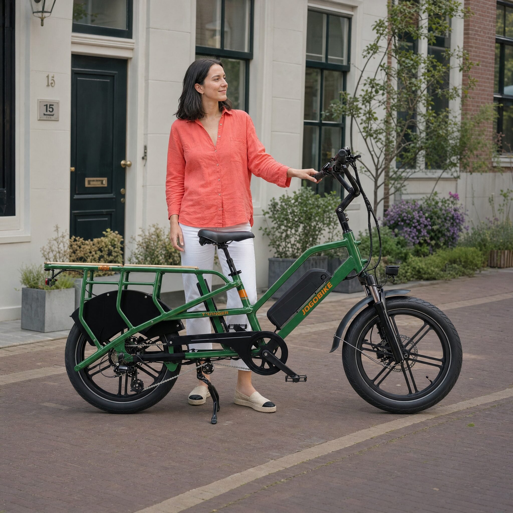 Jobobike Transer Longtail - Groen - Voordeelscooters.nl