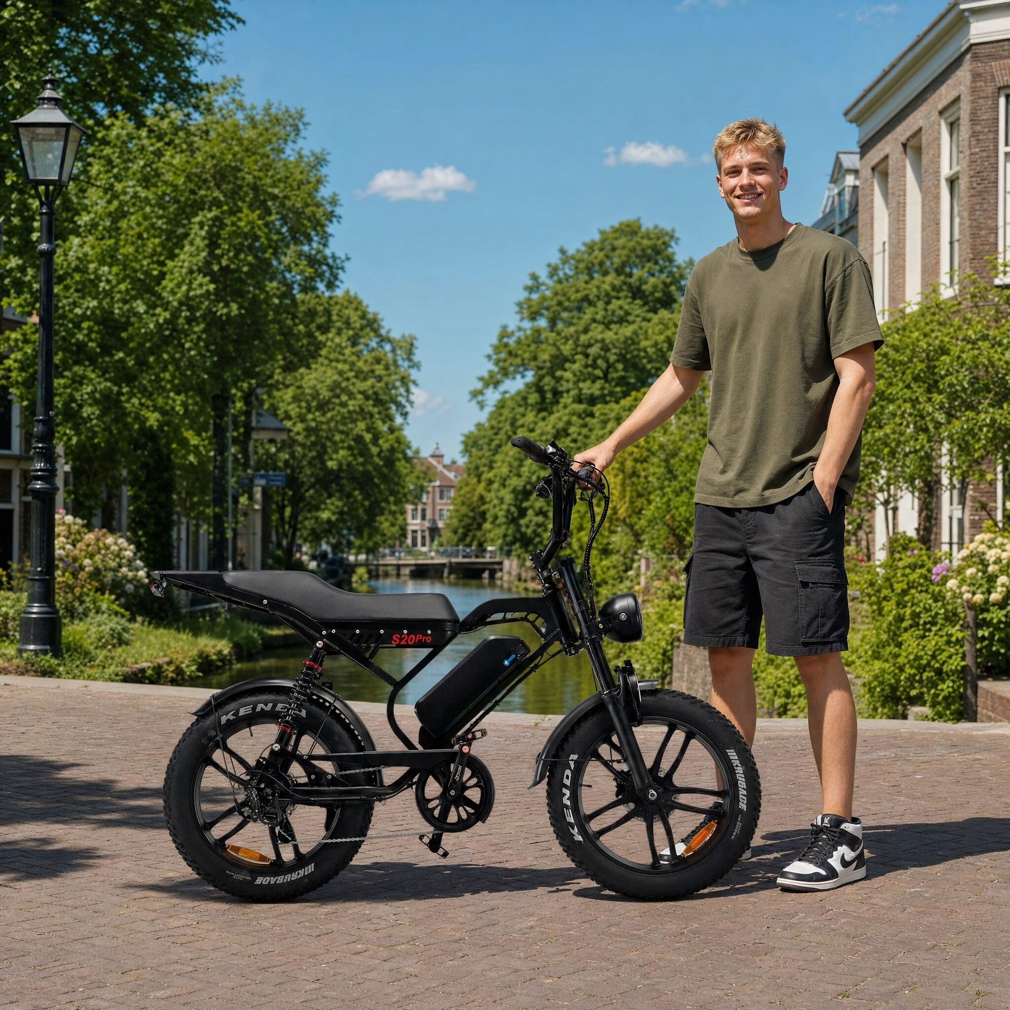 QM Wheels S20 Pro Zwart - 25 KM/H - Voordeelscooters.nl