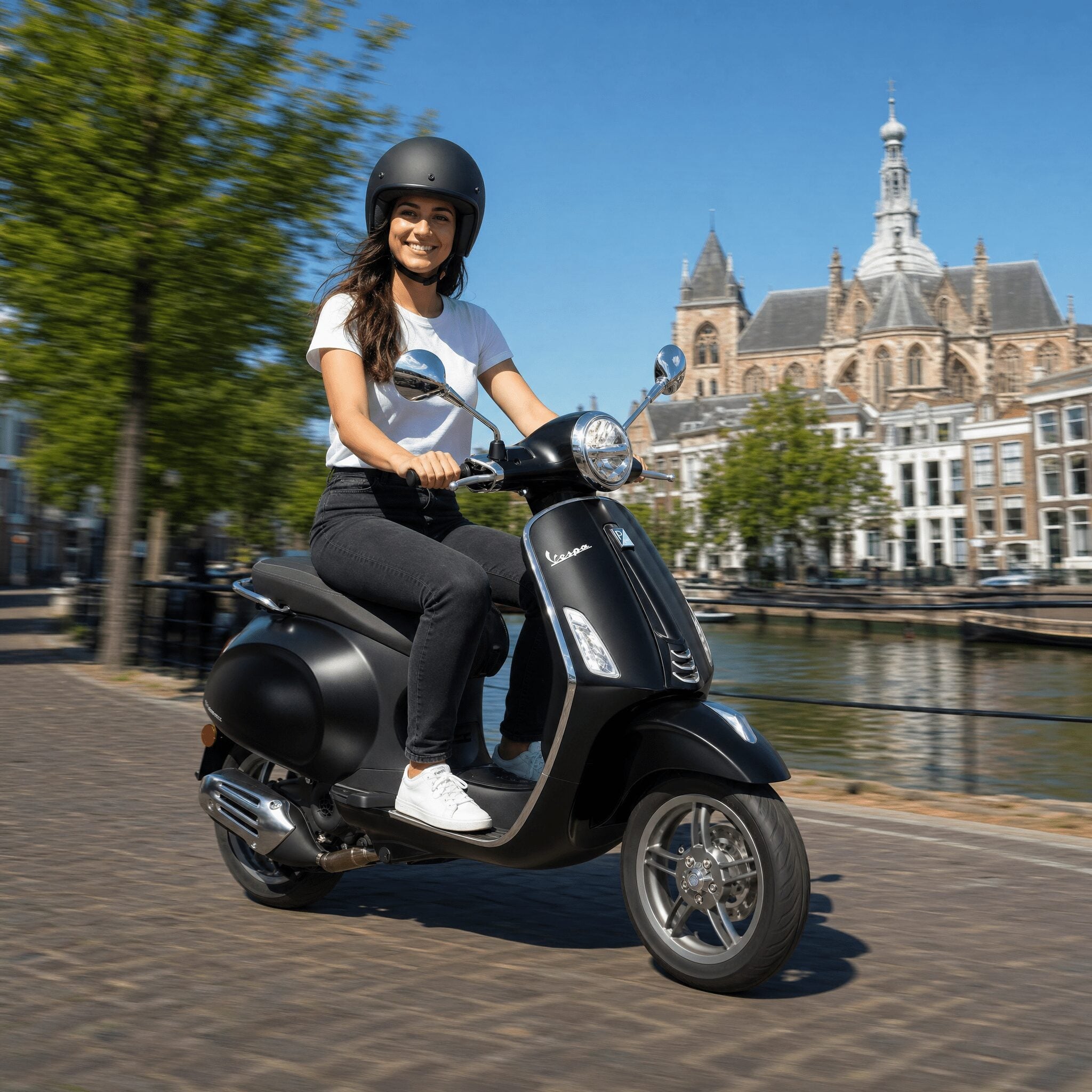 Vespa Primavera Zwart - Voordeelscooters.nl