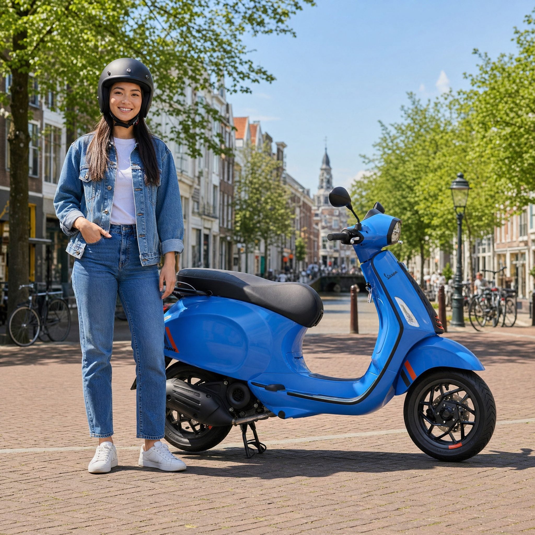 Vespa Sprint S Blauw - Voordeelscooters.nl