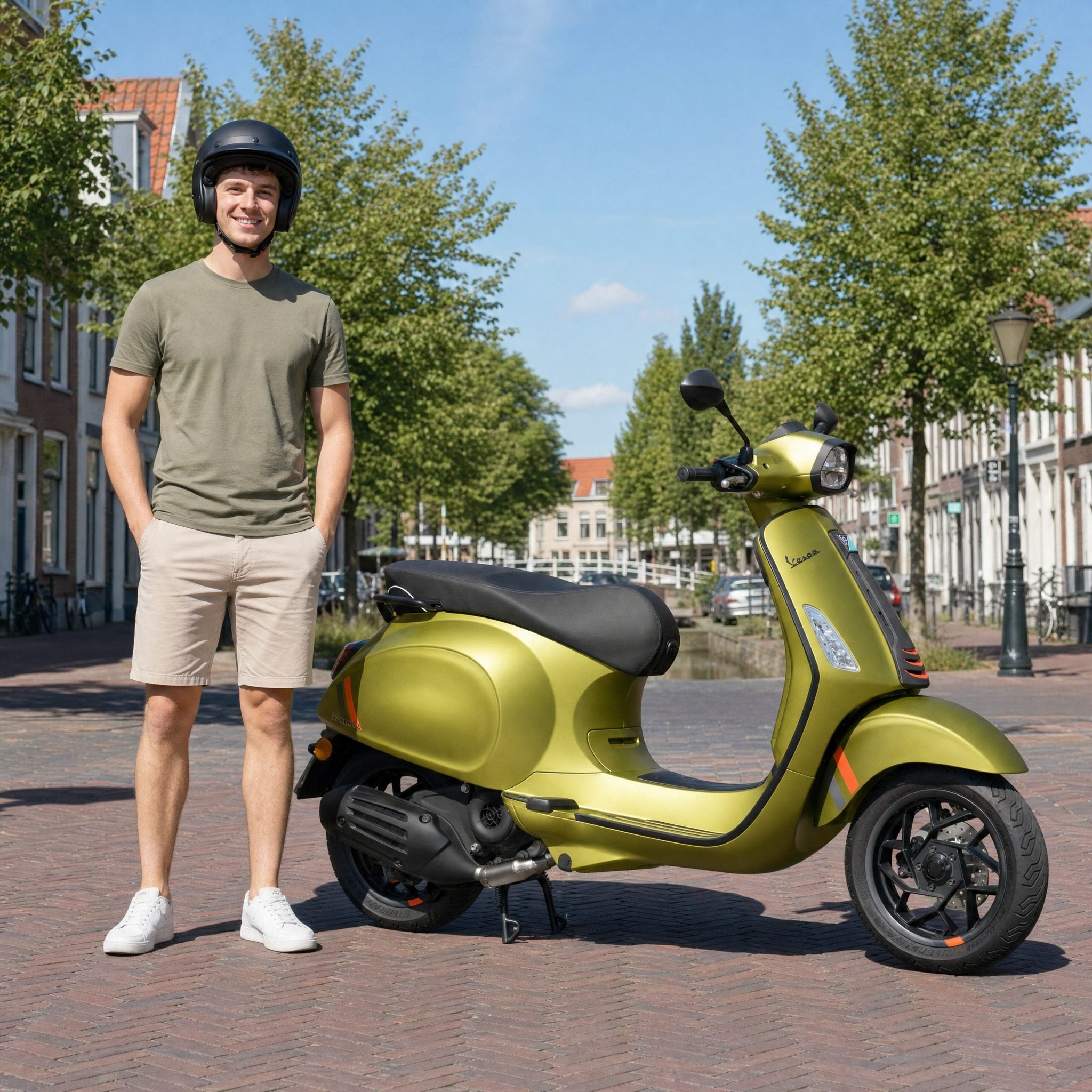 Vespa Sprint S Matgroen - Voordeelscooters.nl