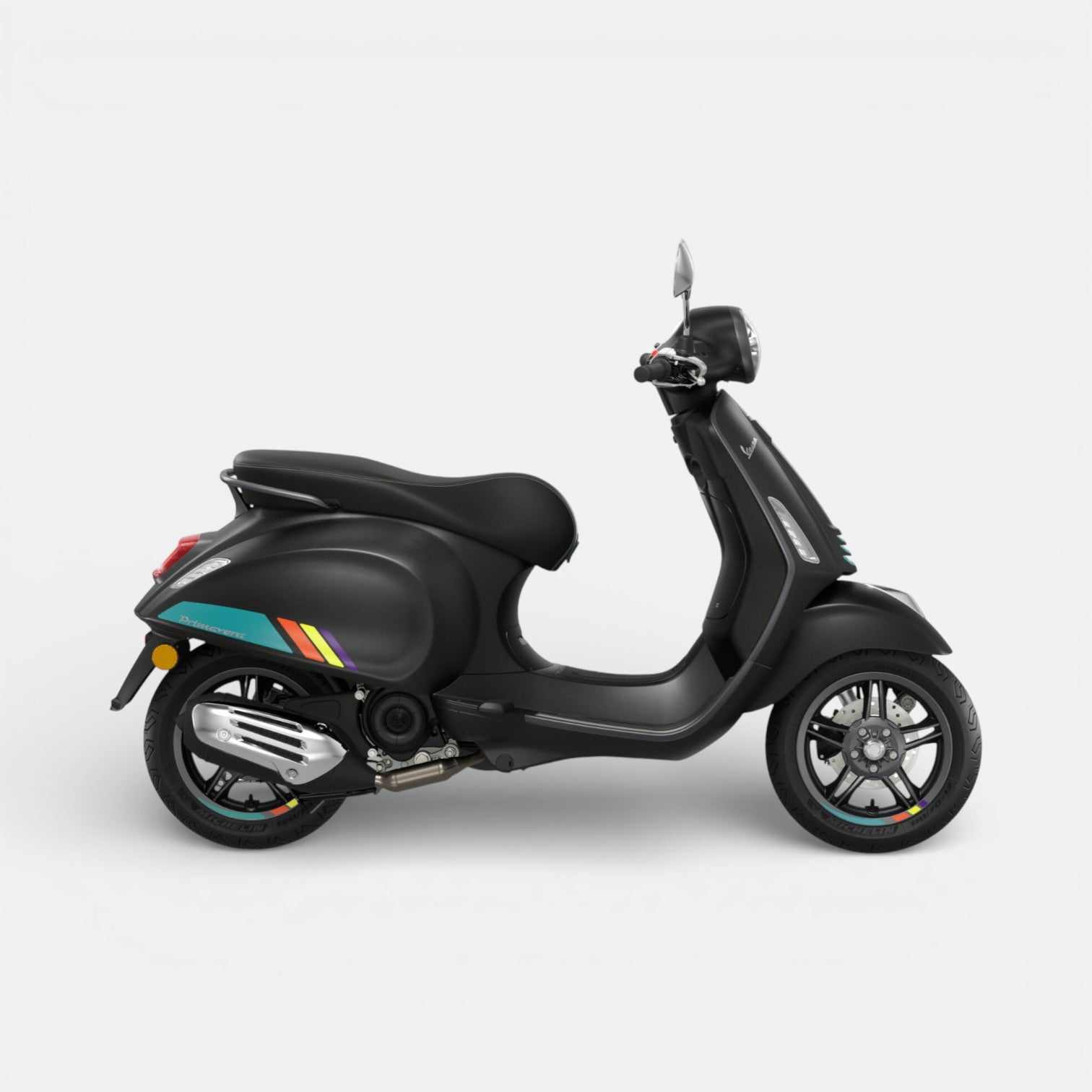 Vespa Primavera S Matzwart - Voordeelscooters.nl