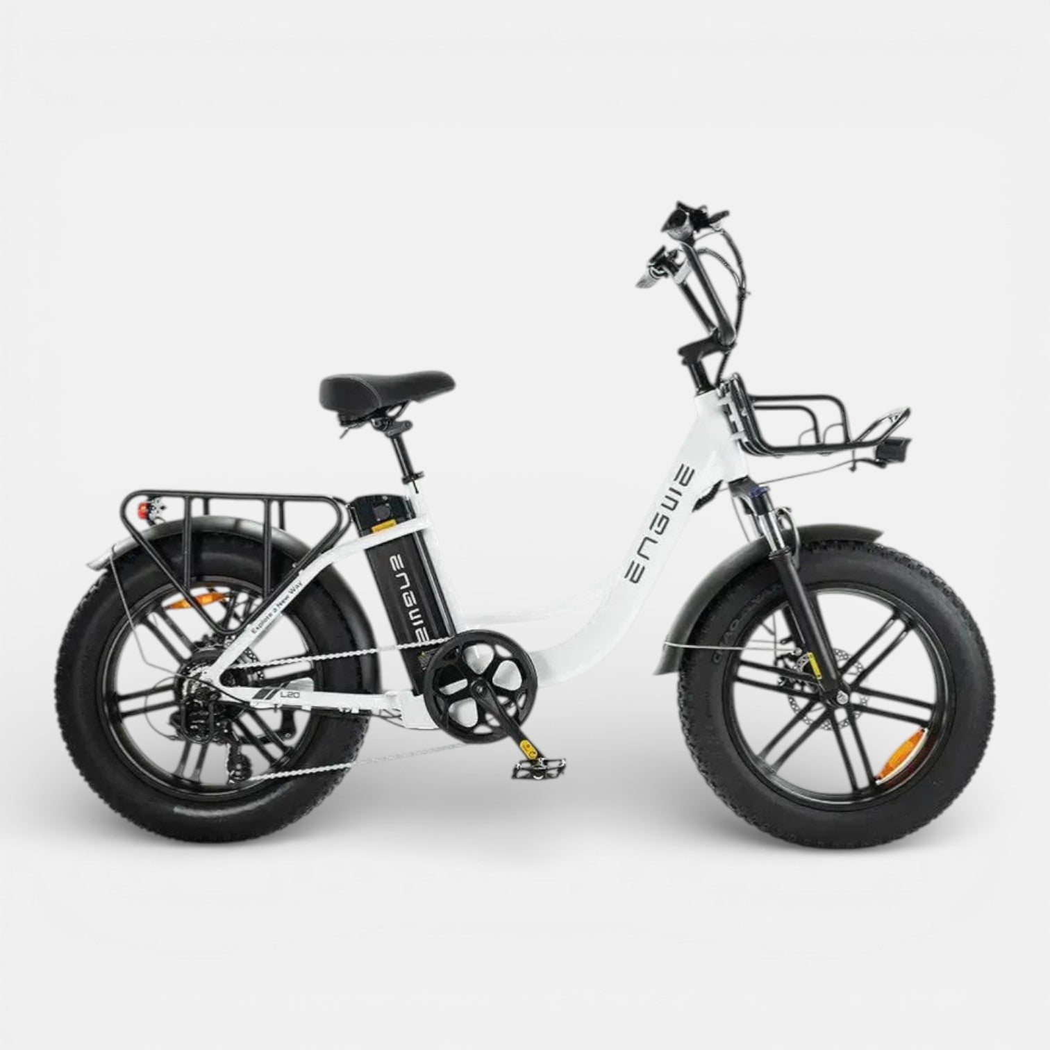 Engwe L20 Fatbike Wit - Voordeelscooters.nl