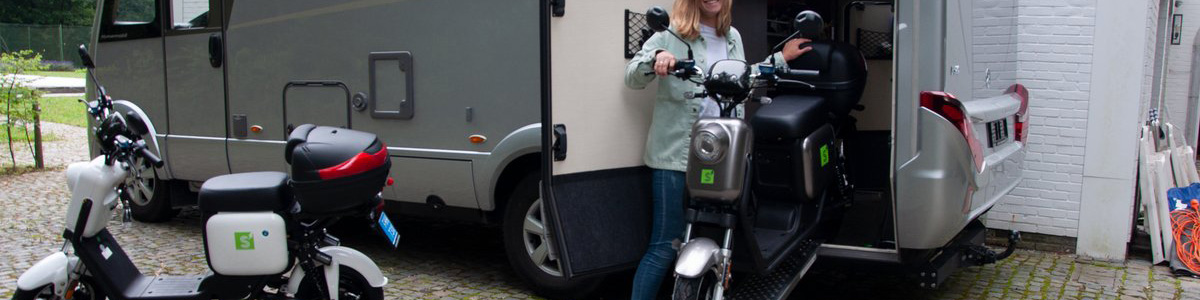 Campers en scooters vormen ideale combinatie