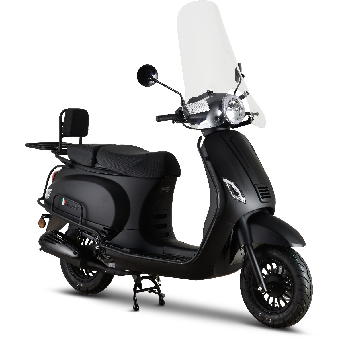 Senzo RivaLux Special Matzwart - Benzine Scooter