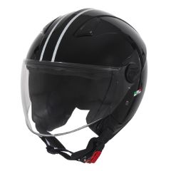 Vito Moda Bambino Kinderhelm Zwart Glans