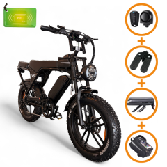 Ouxi V8/C80 Fatbike Special Zwart Hydraulische remmen - 25 KM/H