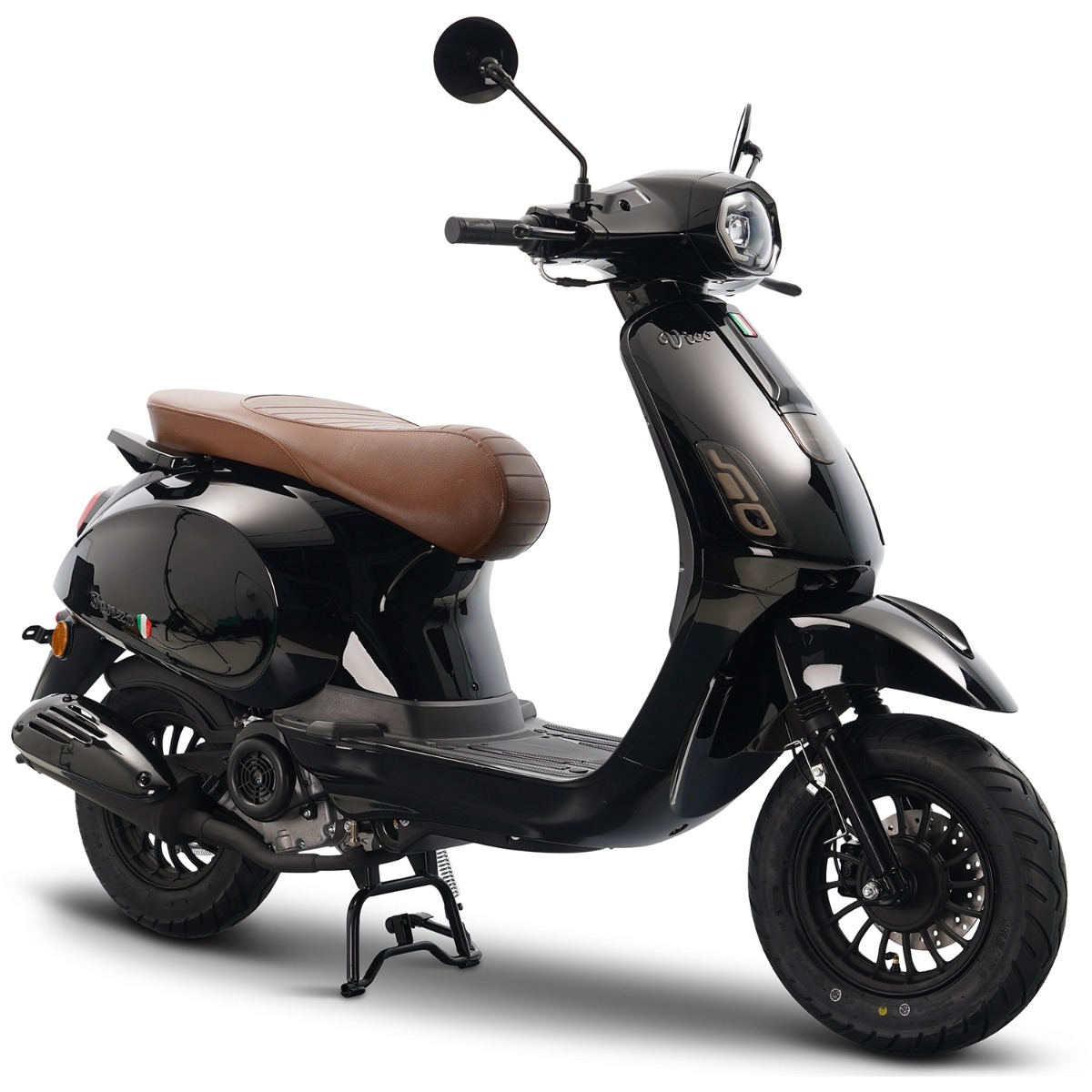 Senzo Vico Zwart - Benzine Scooter