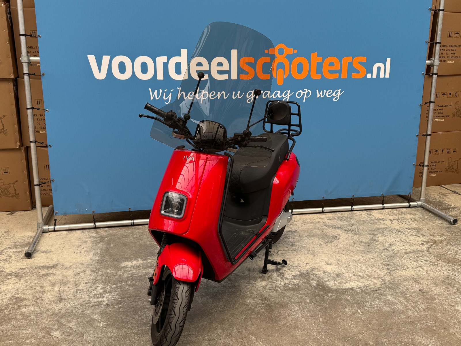 IVA E-GO S5 Special Rood 25 Km/h Tweedekans - Elektrische Scooter