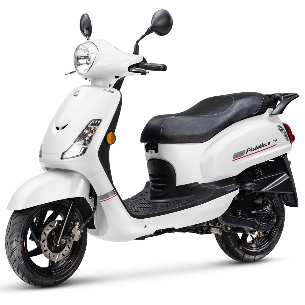 Sym Fiddle 2 Wit - Benzine Scooter