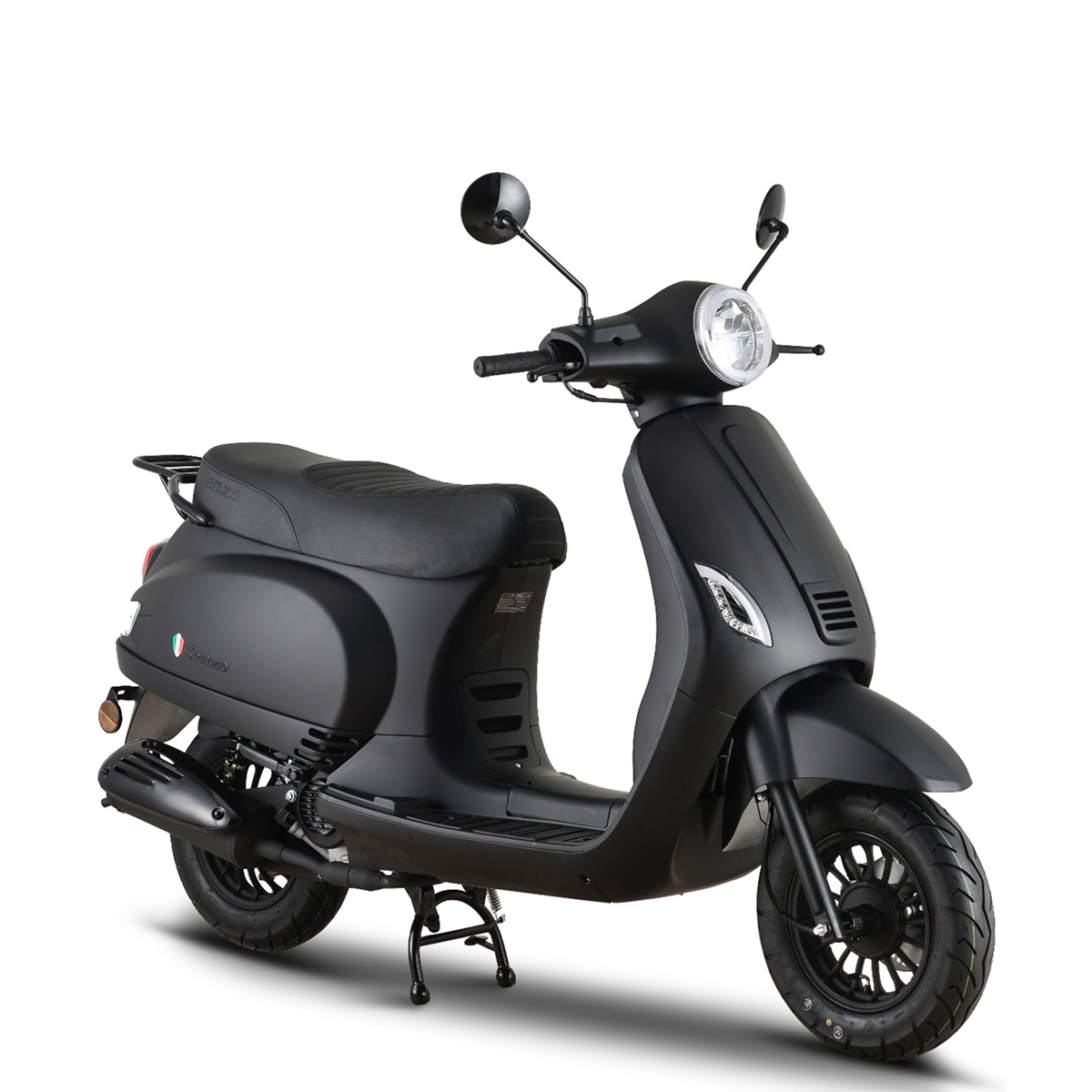 Senzo RivaLux Matzwart - Benzine Scooter