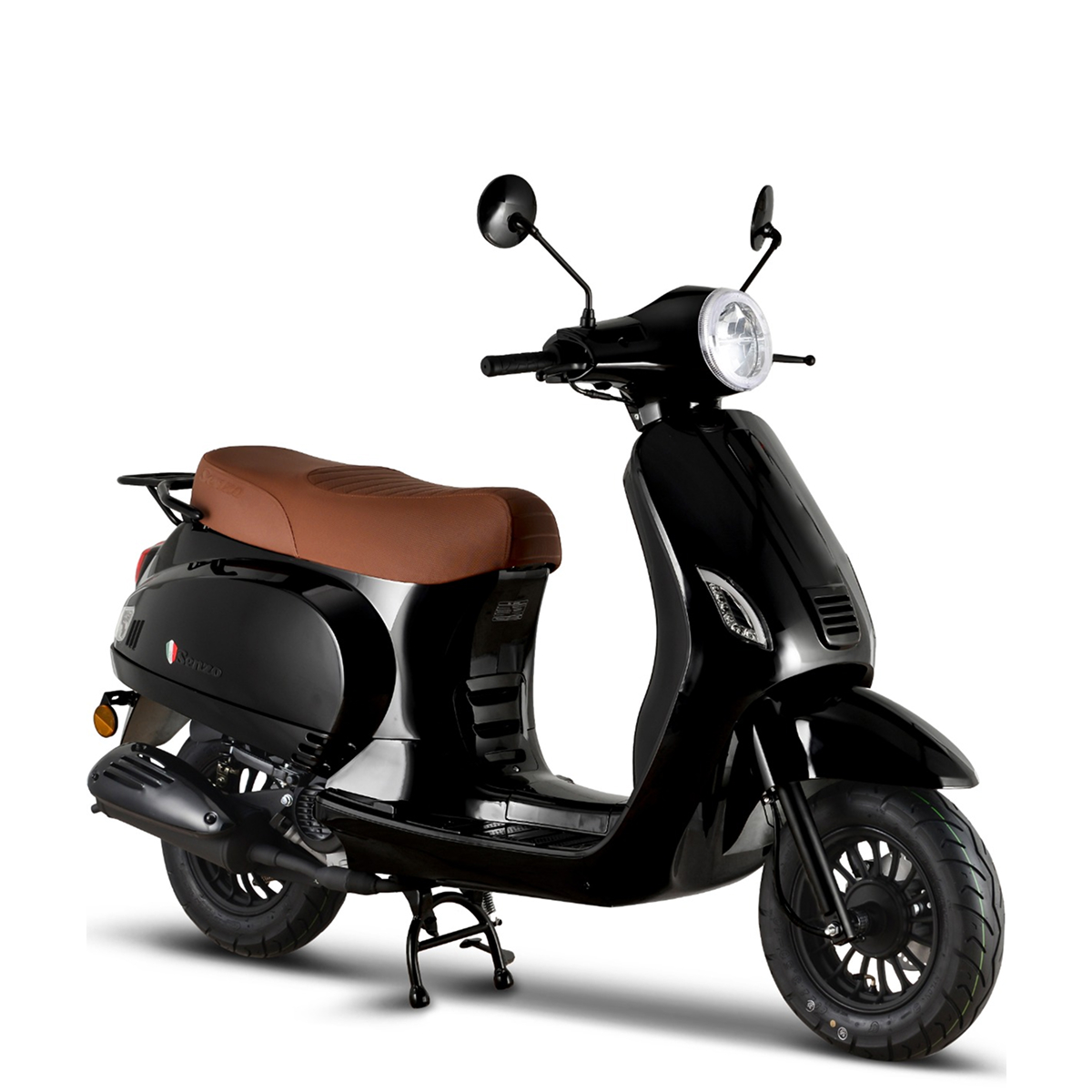 Senzo RivaLux Zwart - Benzine Scooter