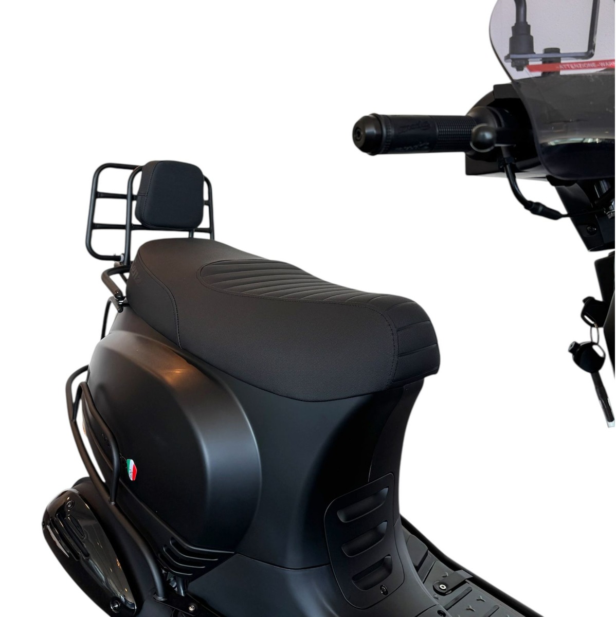 Senzo RivaLux Standaard Zadel Zwart - Scooter