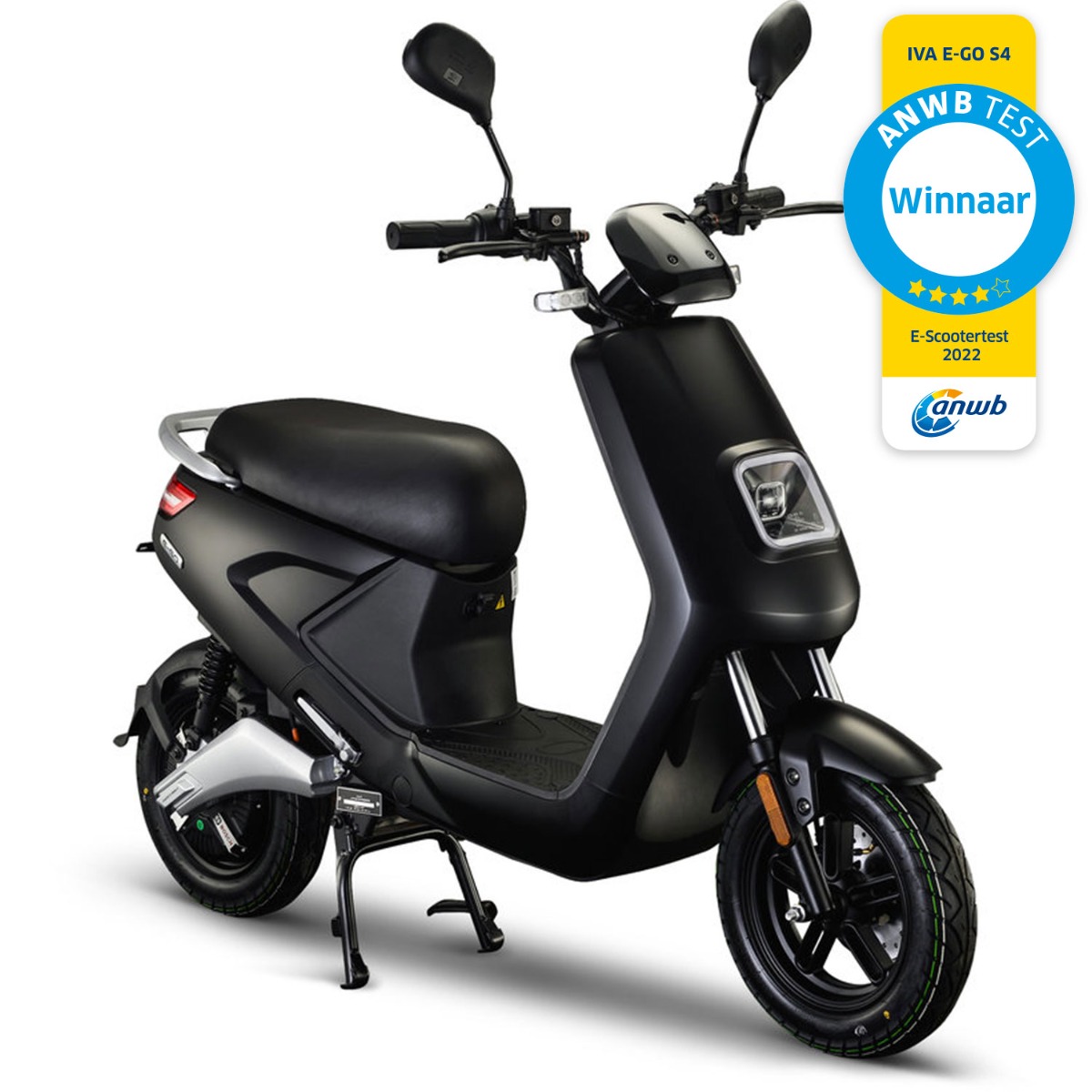 IVA E-GO S4 Matzwart - Elektrische Scooter