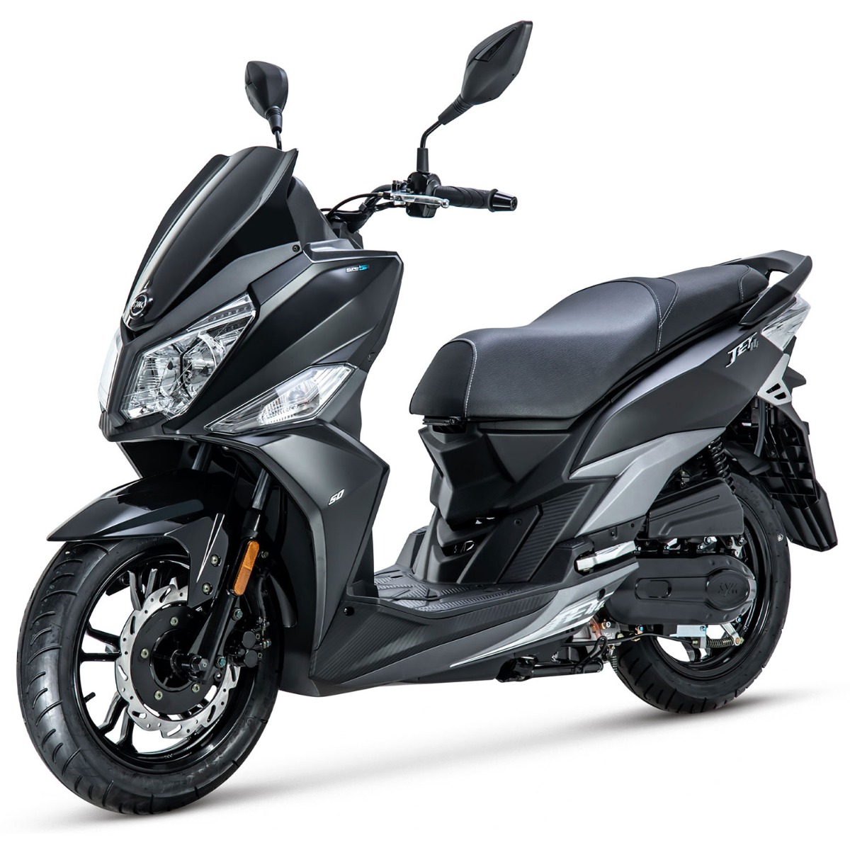 Sym Jet14 Matzwart - Benzine Scooter