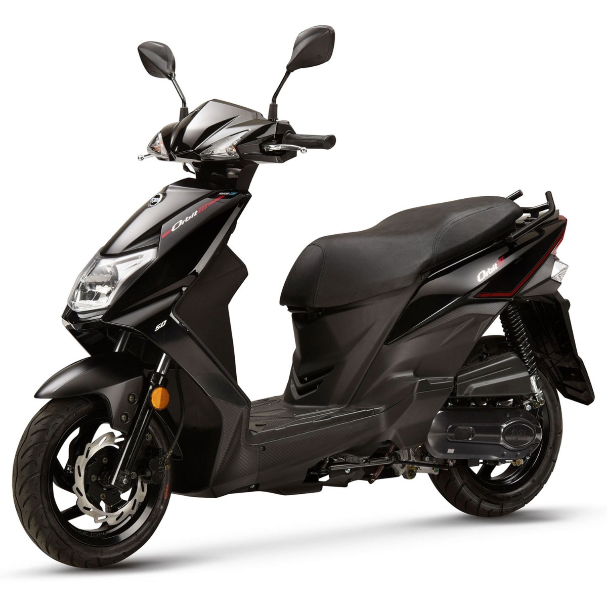 Sym Orbit 3 Matzwart - Benzine Scooter