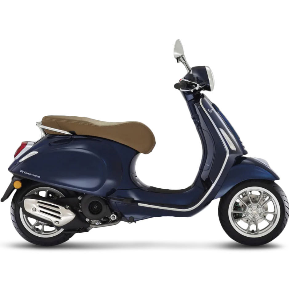 Vespa Primavera Blauw - Benzine Scooter