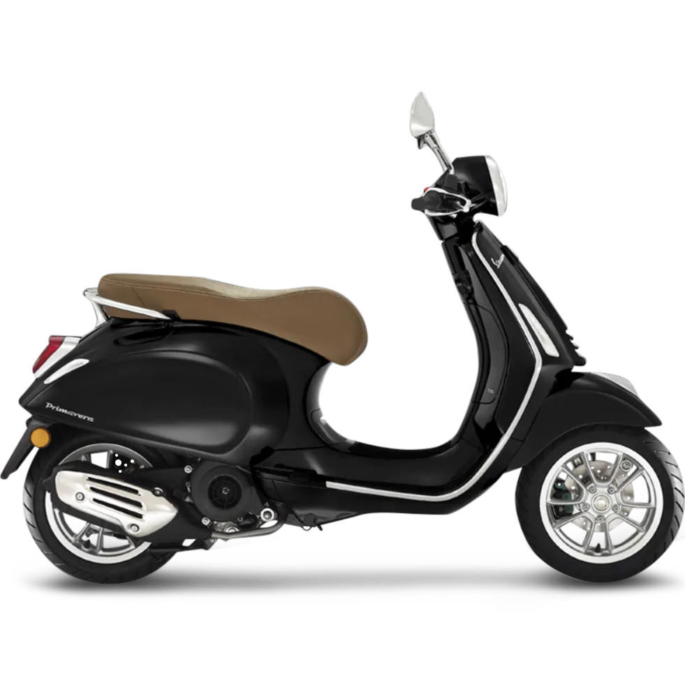 Vespa Primavera Zwart - Benzine Scooter