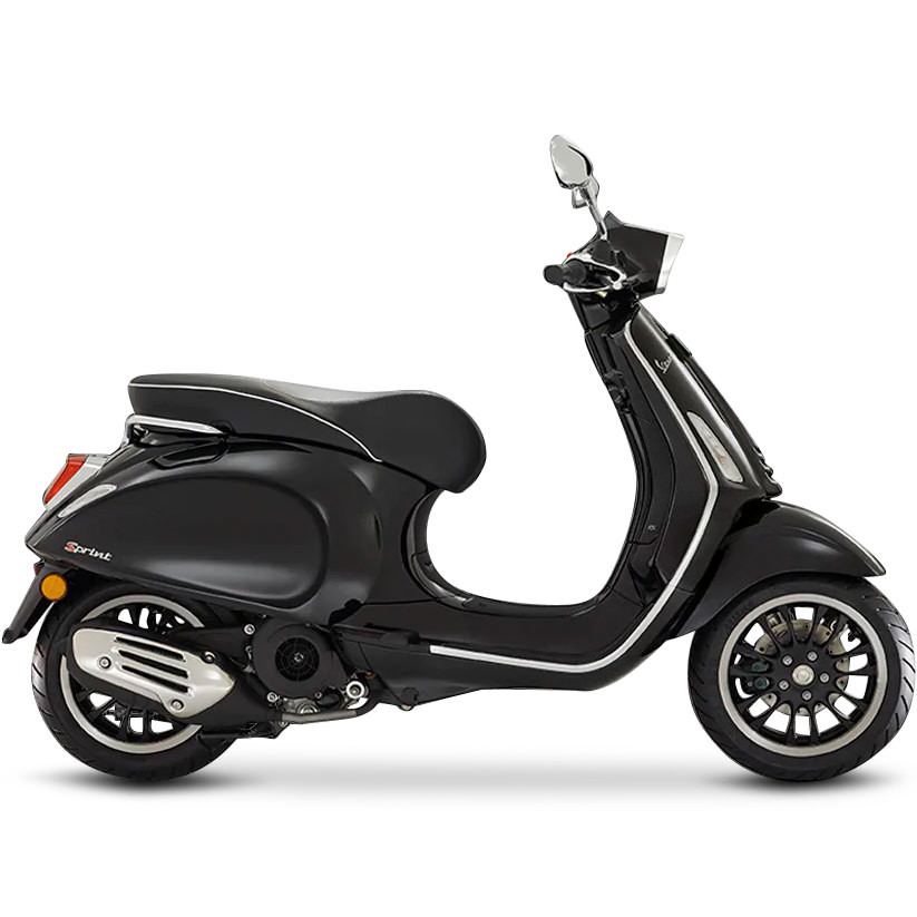 Vespa Sprint Zwart - Benzine Scooter